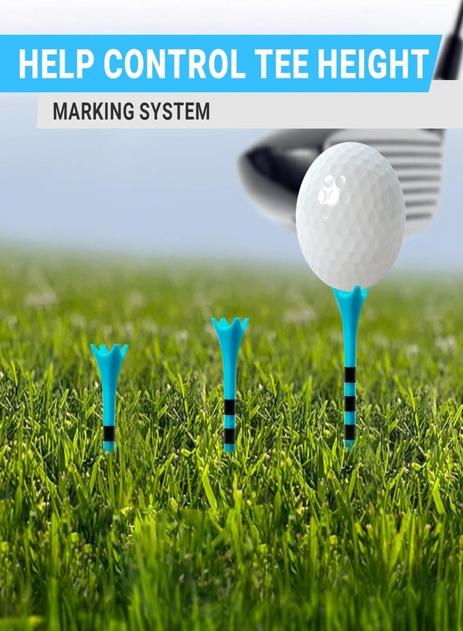 Full Choice100 Pack 3-1/4" Plastic Golf Tees, Enhanced Durability & Stability, Engineered to Minimize Friction and Side Spin - Image 4